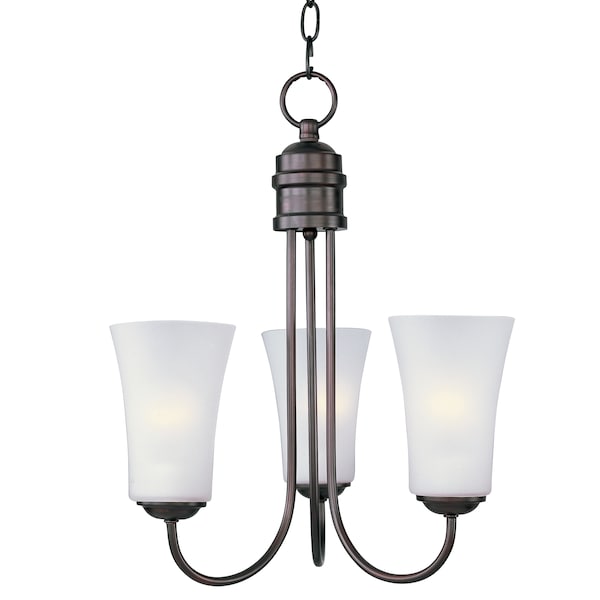 Maxim Lighting Logan 3-Light 17" Wide Oil Rubbed Bronze Chandelier 10043FTOI - main